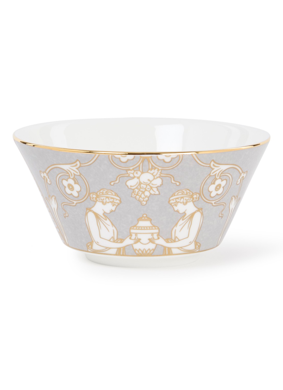Wedgwood Renaissance Grey kom 11 cm - voorkant grijs