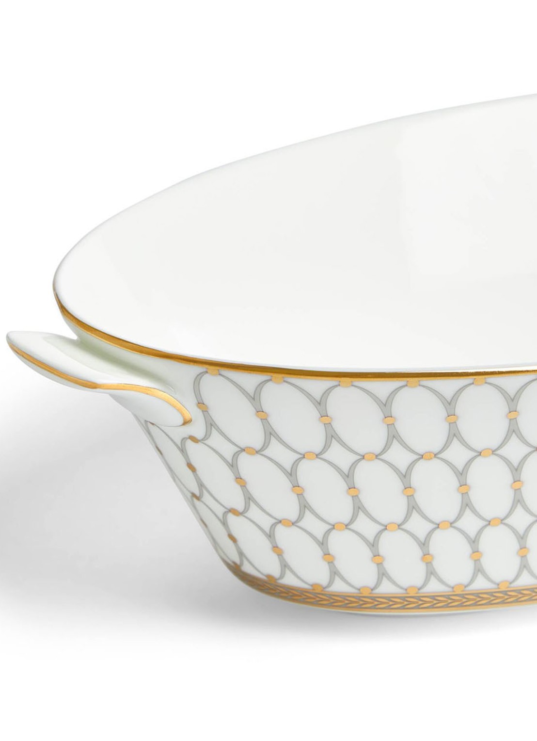 Wedgwood Renaissance Grey serveerschaal 34 cm  - detail 3 wit