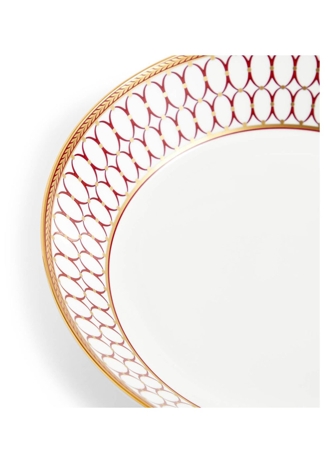 Wedgwood Renaissance Red diep bord 24 cm  - detail 3 gebroken wit