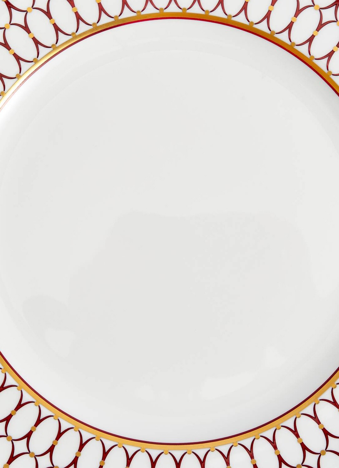 Wedgwood Renaissance Red dinerbord 27 cm - voorkant 5 rood
