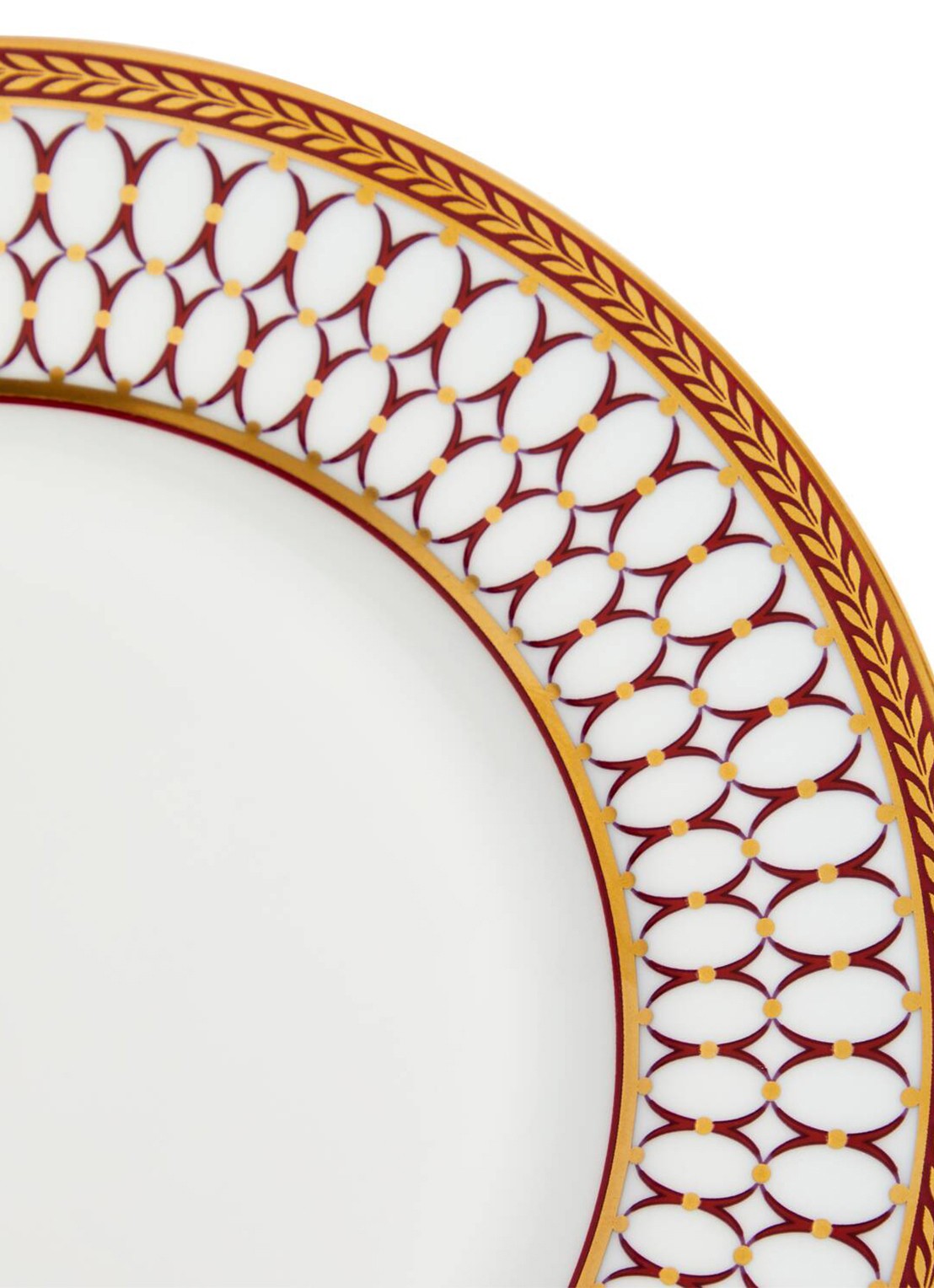 Wedgwood Renaissance Red gebaksbordje 18 cm - detail 4 rood