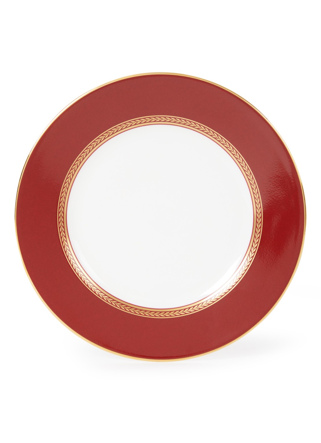 Wedgwood Renaissance Red ontbijtbord 20 cm - voorkant 4 rood