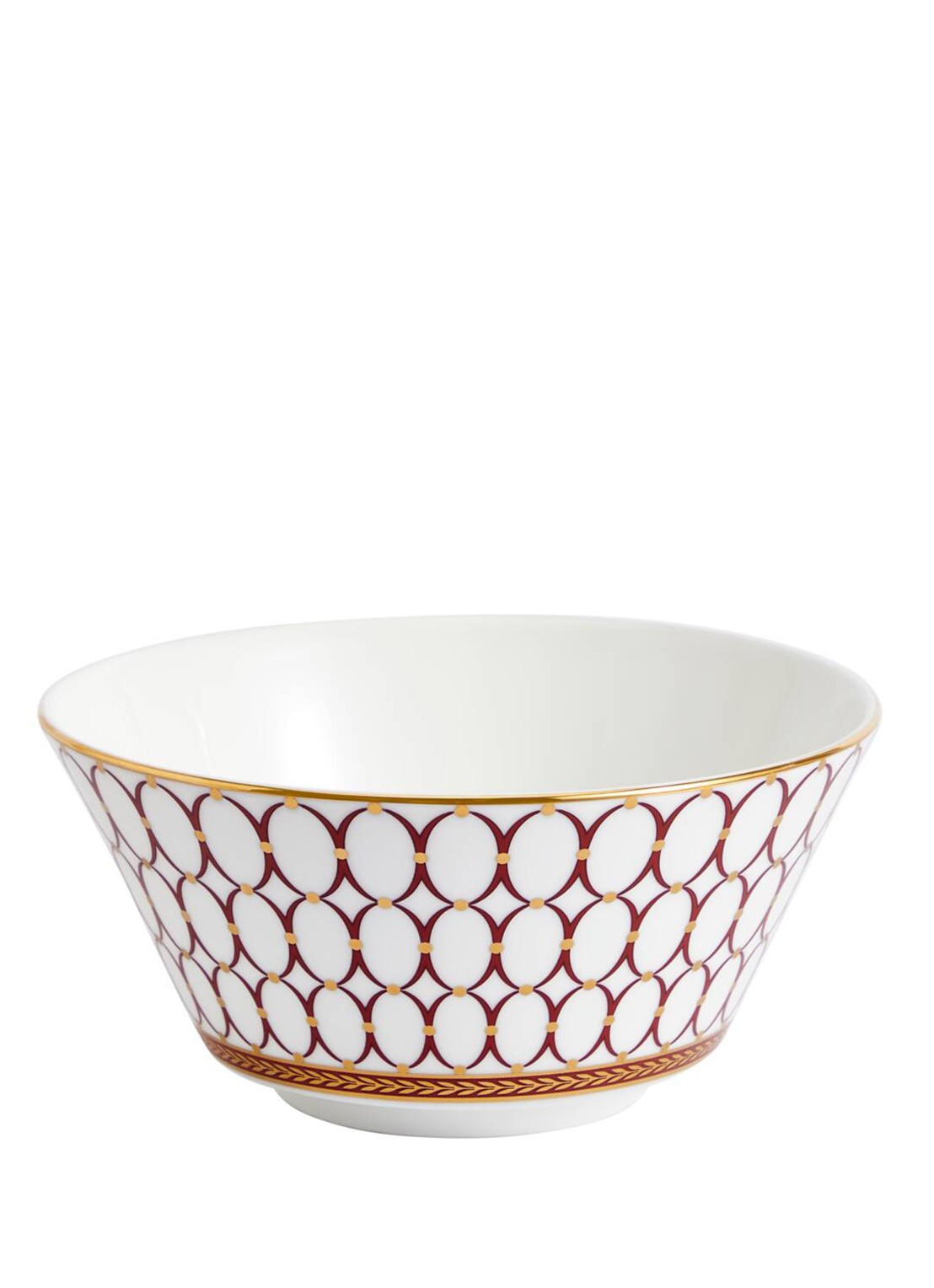 Wedgwood Renaissance Red schaaltje 14 cm - voorkant 2 rood