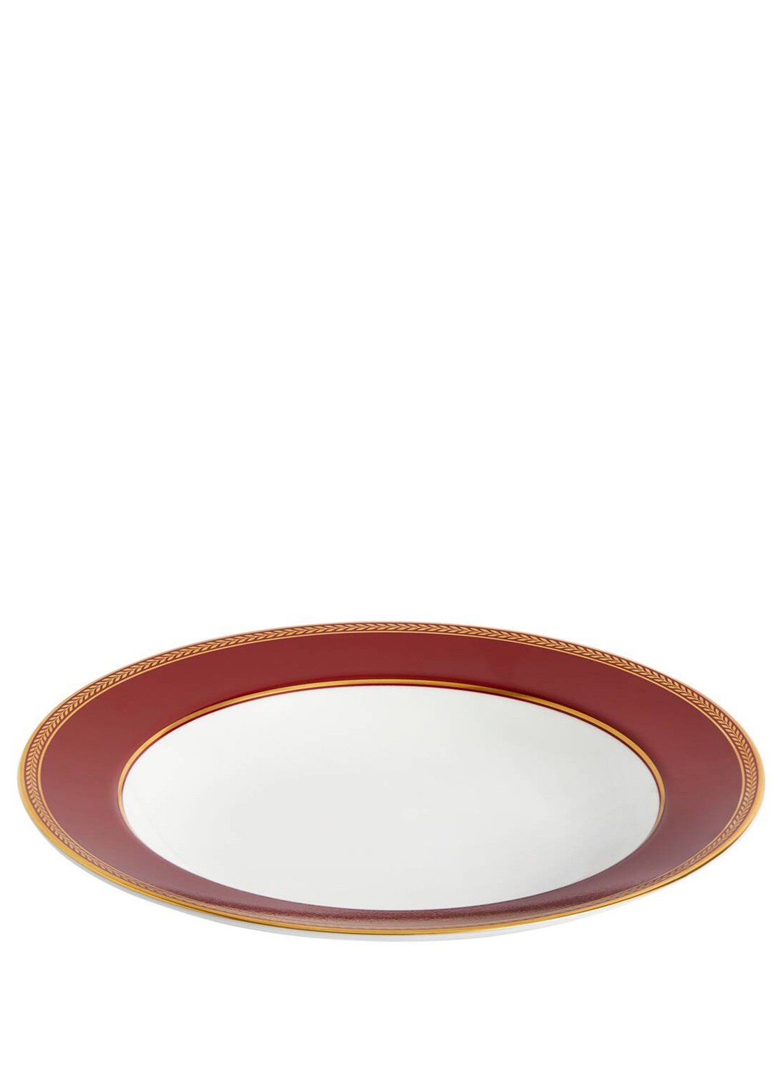 Wedgwood Renaissance Red soepbord 23 cm - detail rood