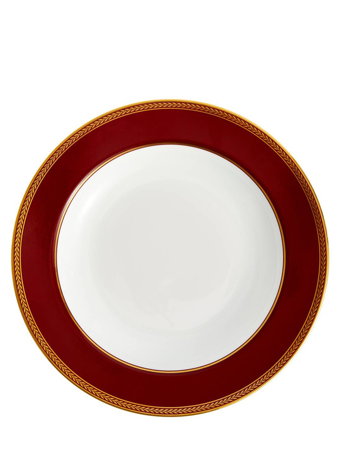 Wedgwood Renaissance Red soepbord 23 cm - voorkant 3 rood