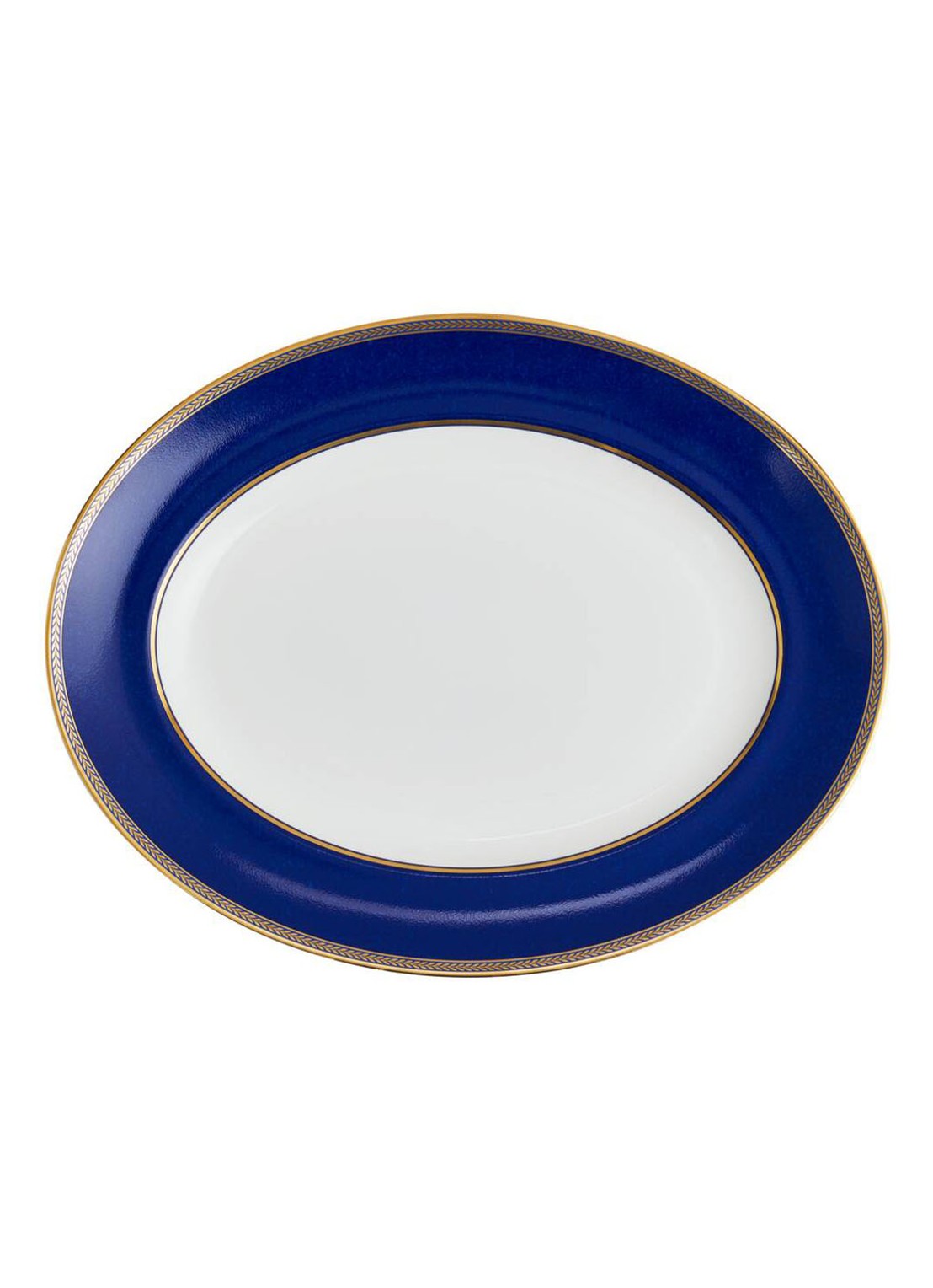 Wedgwood Renaissance serveerschaal 35 cm - detail 2 royalblauw