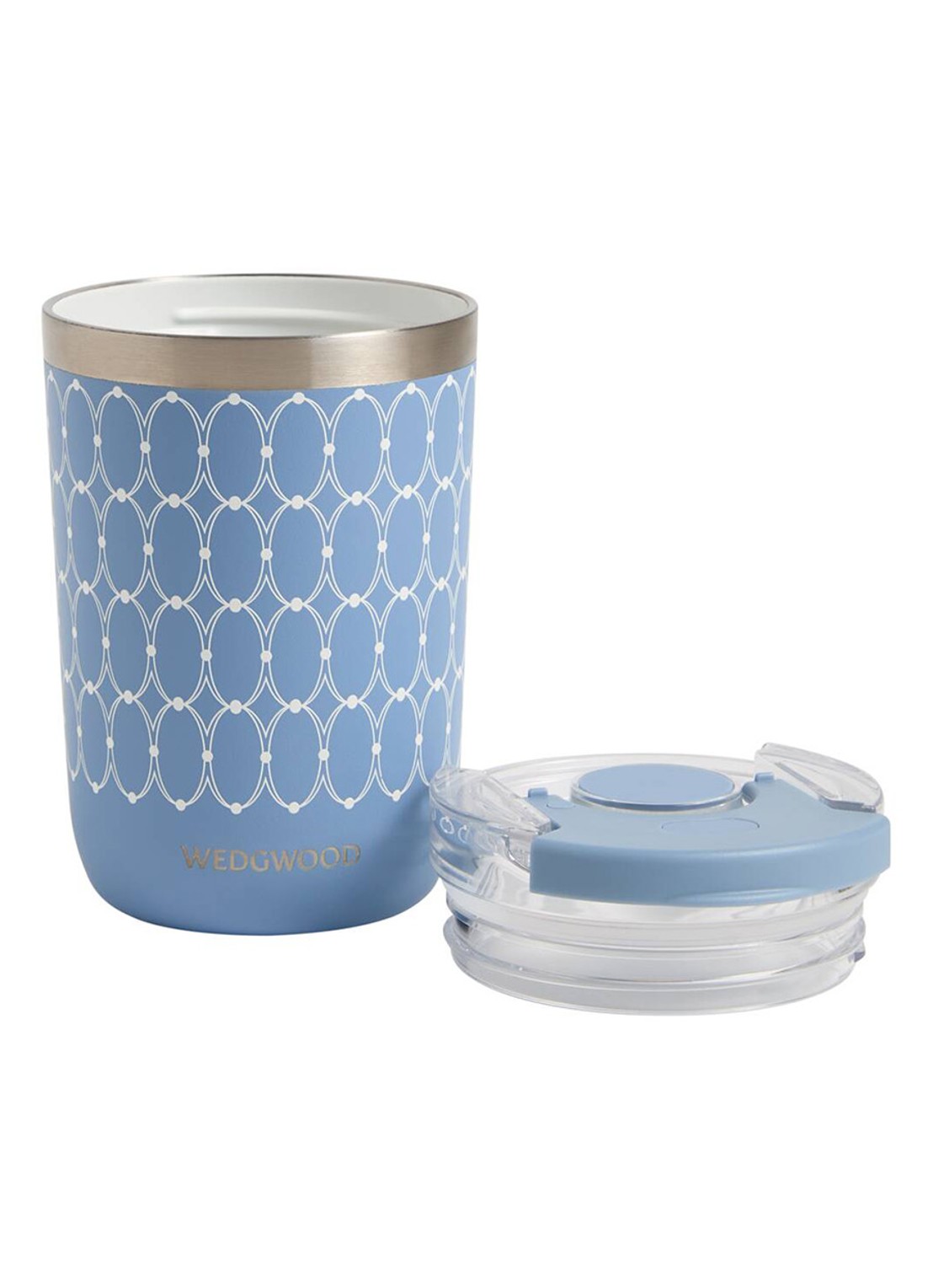 Wedgwood Renaissance thermosbeker 35 cl - voorkant blauw