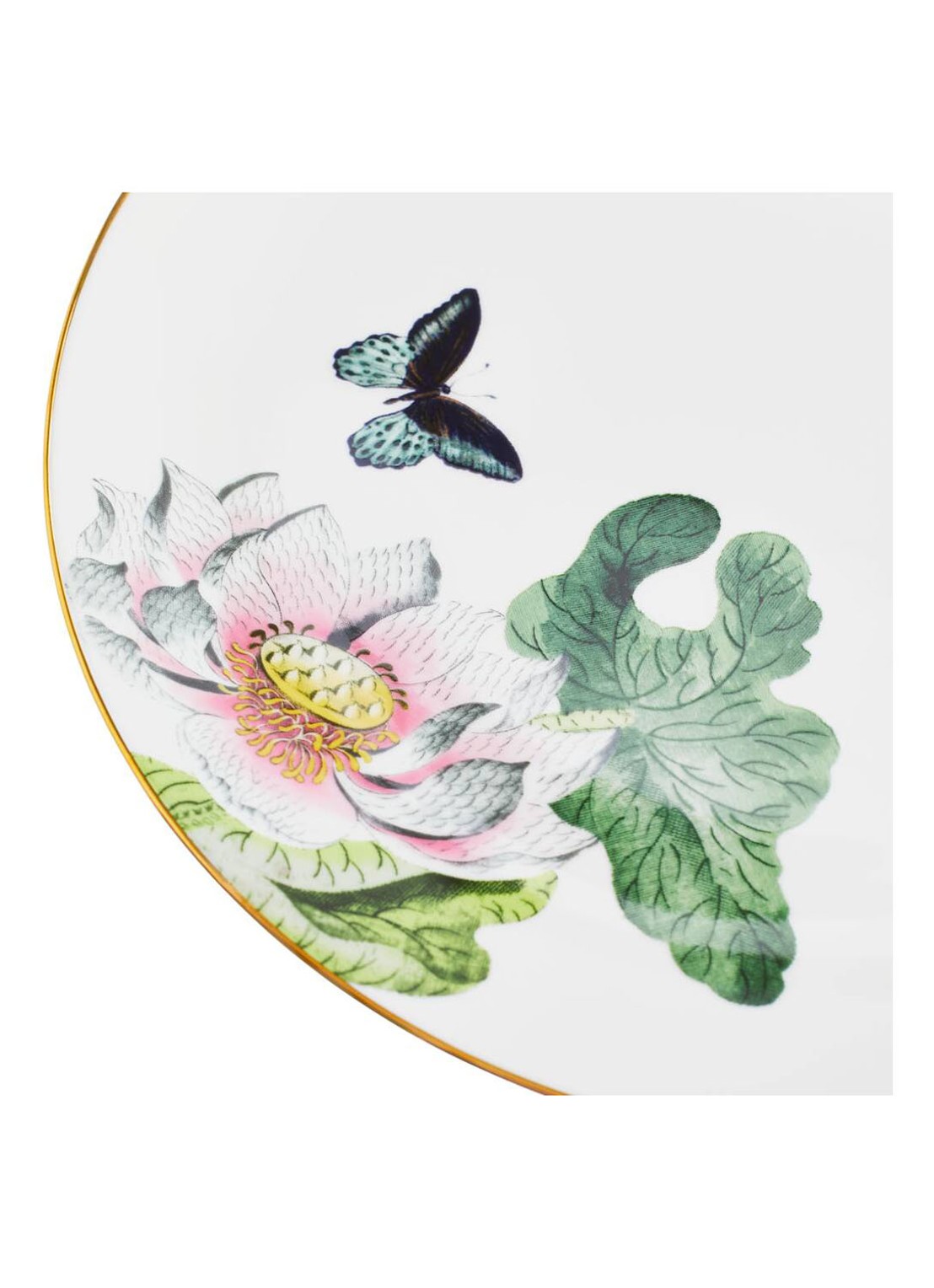 Wedgwood Waterlily dinerbord 27 cm - achterkant wit