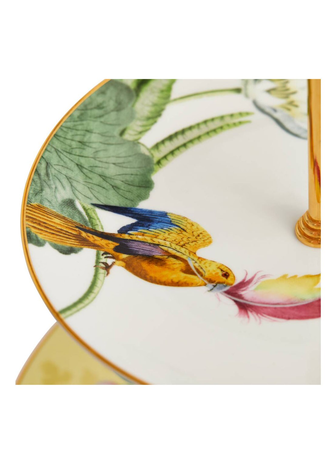 Wedgwood Waterlily etagère 34 cm - voorkant 6 wit