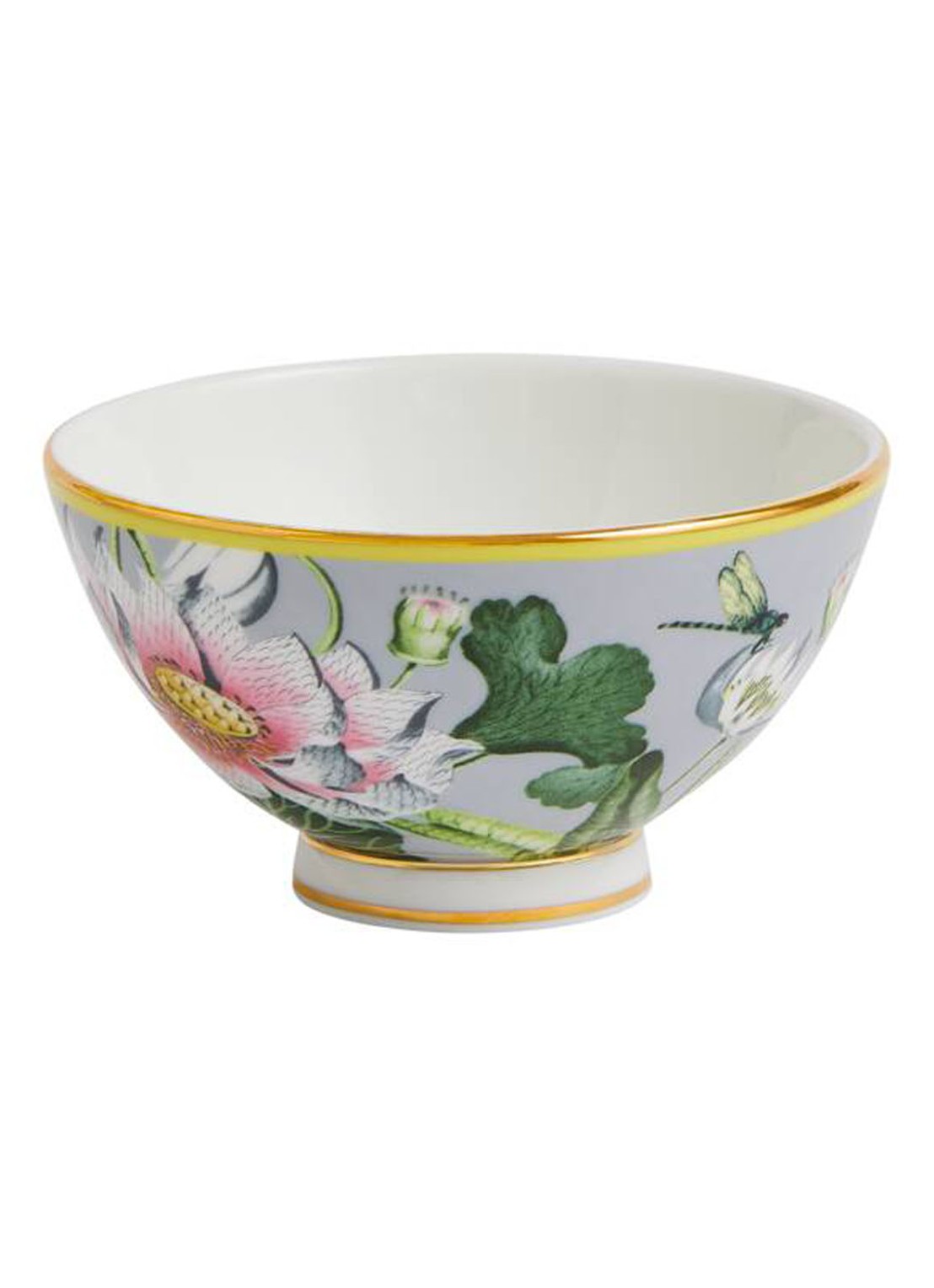 Wedgwood Waterlily kom 11 cm - detail 2 lichtgroen