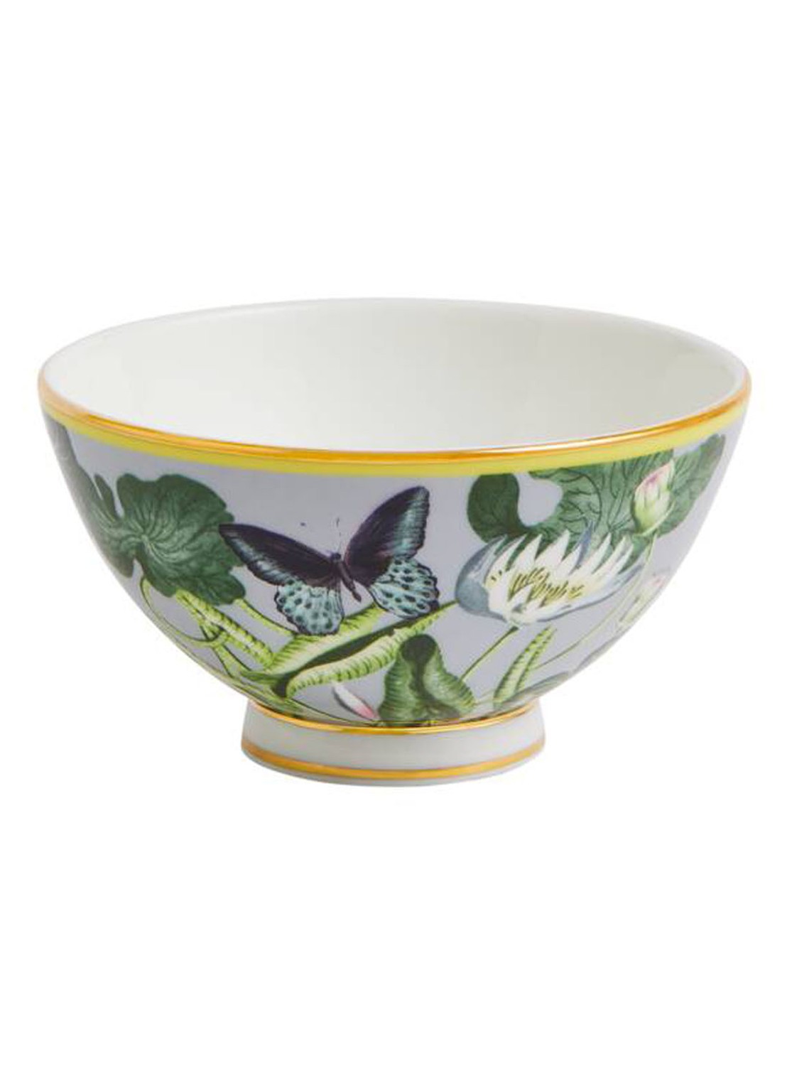 Wedgwood Waterlily kom 11 cm - voorkant 4 lichtgroen