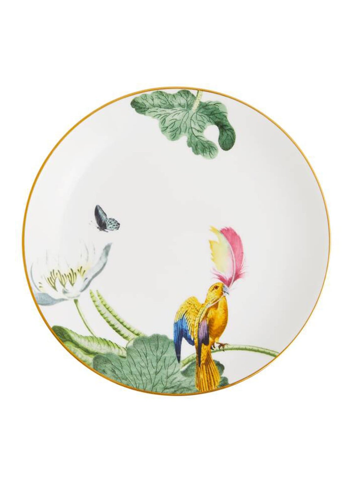 Wedgwood Waterlily ontbijtbord 17 cm - achterkant 3 groen