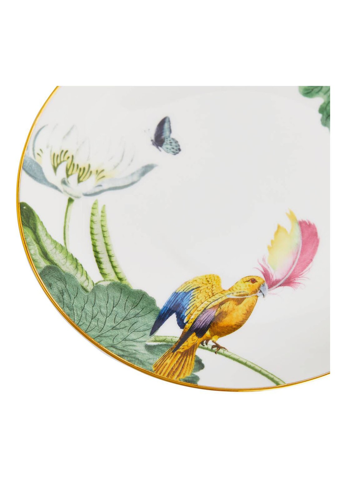 Wedgwood Waterlily ontbijtbord 17 cm - voorkant 2 groen