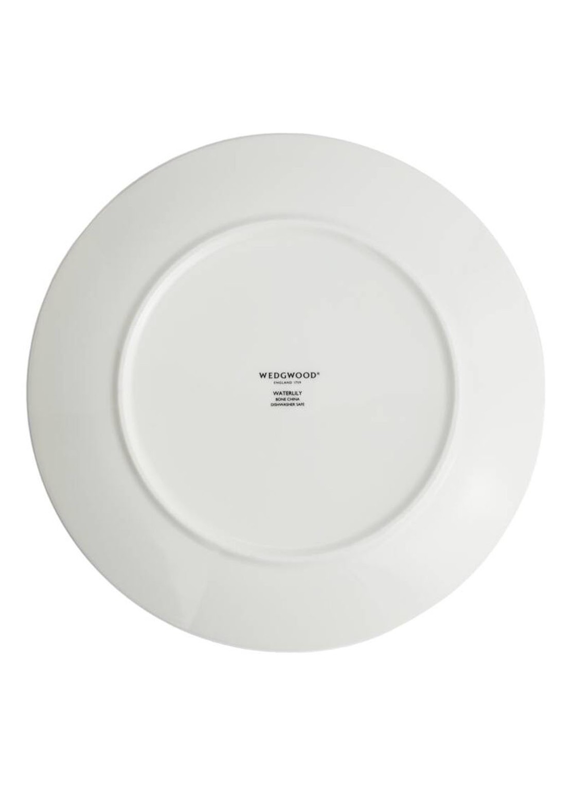Wedgwood Waterlily ontbijtbord 20 cm - achterkant 5 lichtgeel