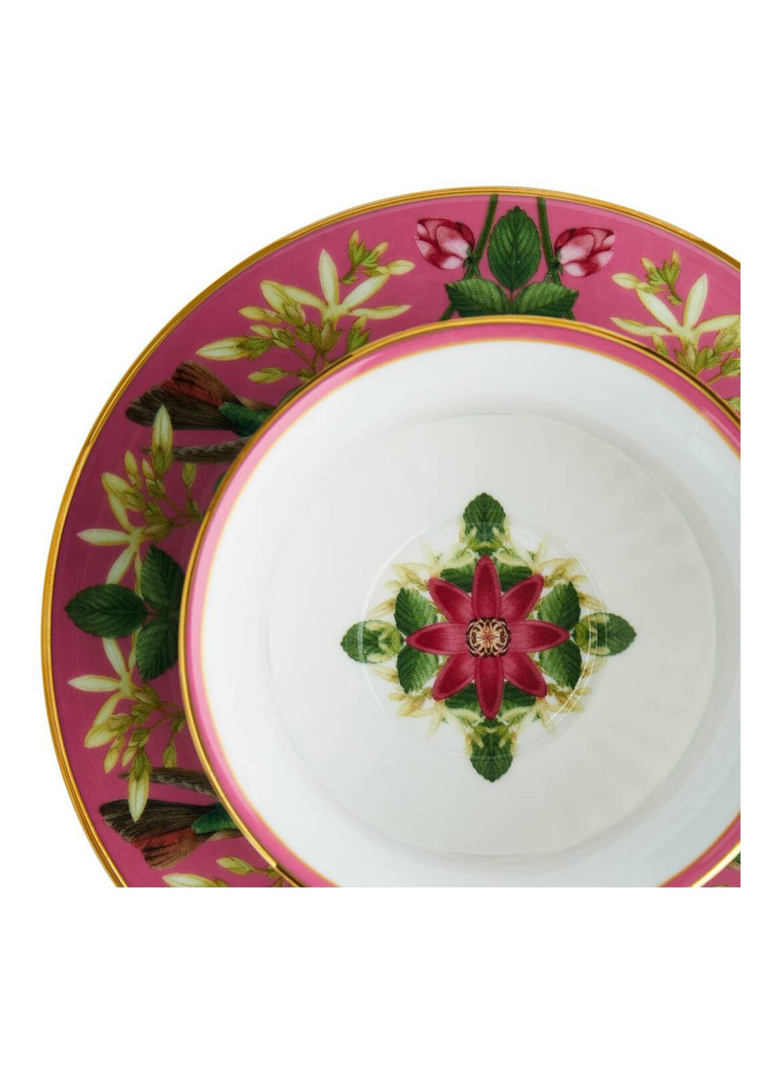 Wedgwood Wonderlust Lotus kop en schotel 20 cl - voorkant 5 turquoise