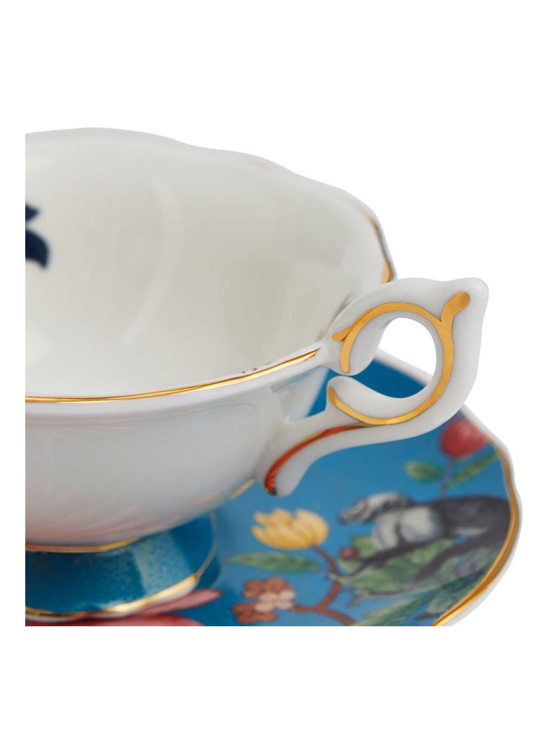 Wedgwood Wonderlust Sapphire kop en schotel 15 cl - achterkant multicolor