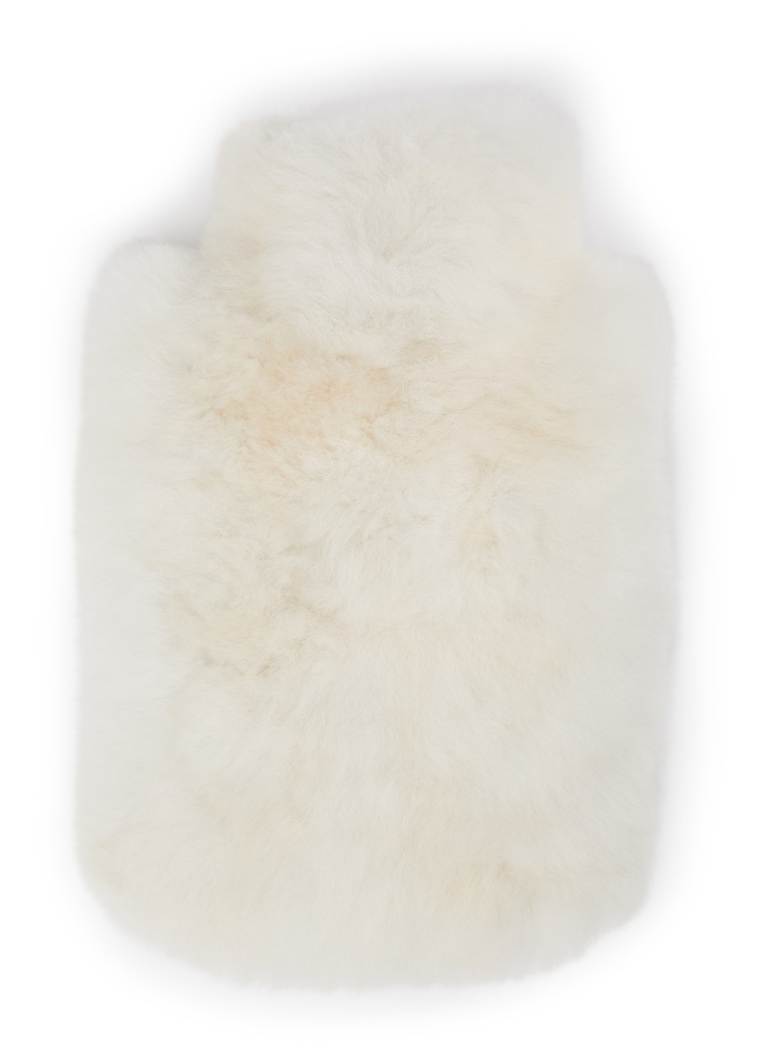 WEICH Calmo kruik van alpaca vacht - voorkant gebroken wit