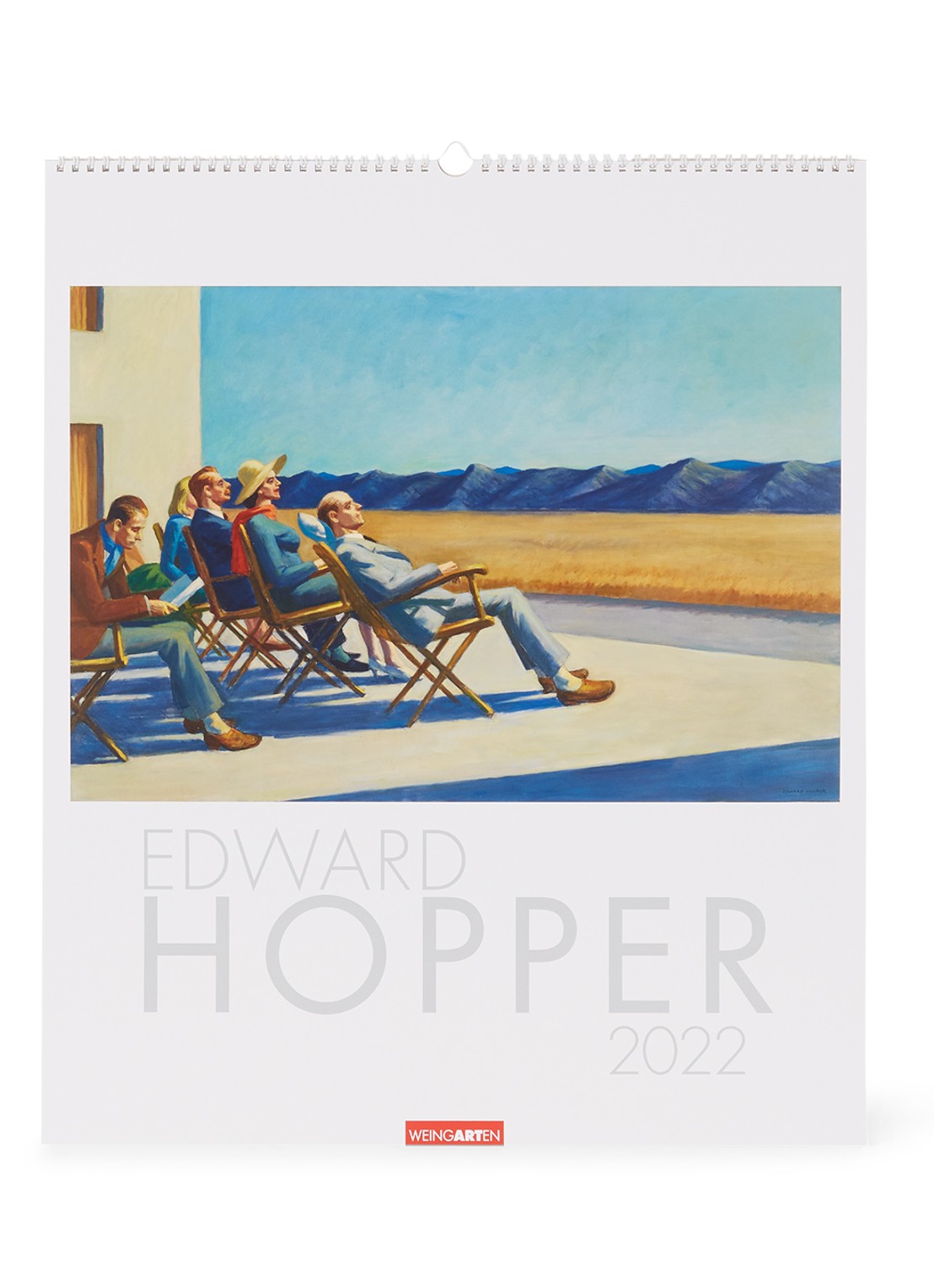 Weingarten Edward Hopper kalender 2022 - voorkant multicolor