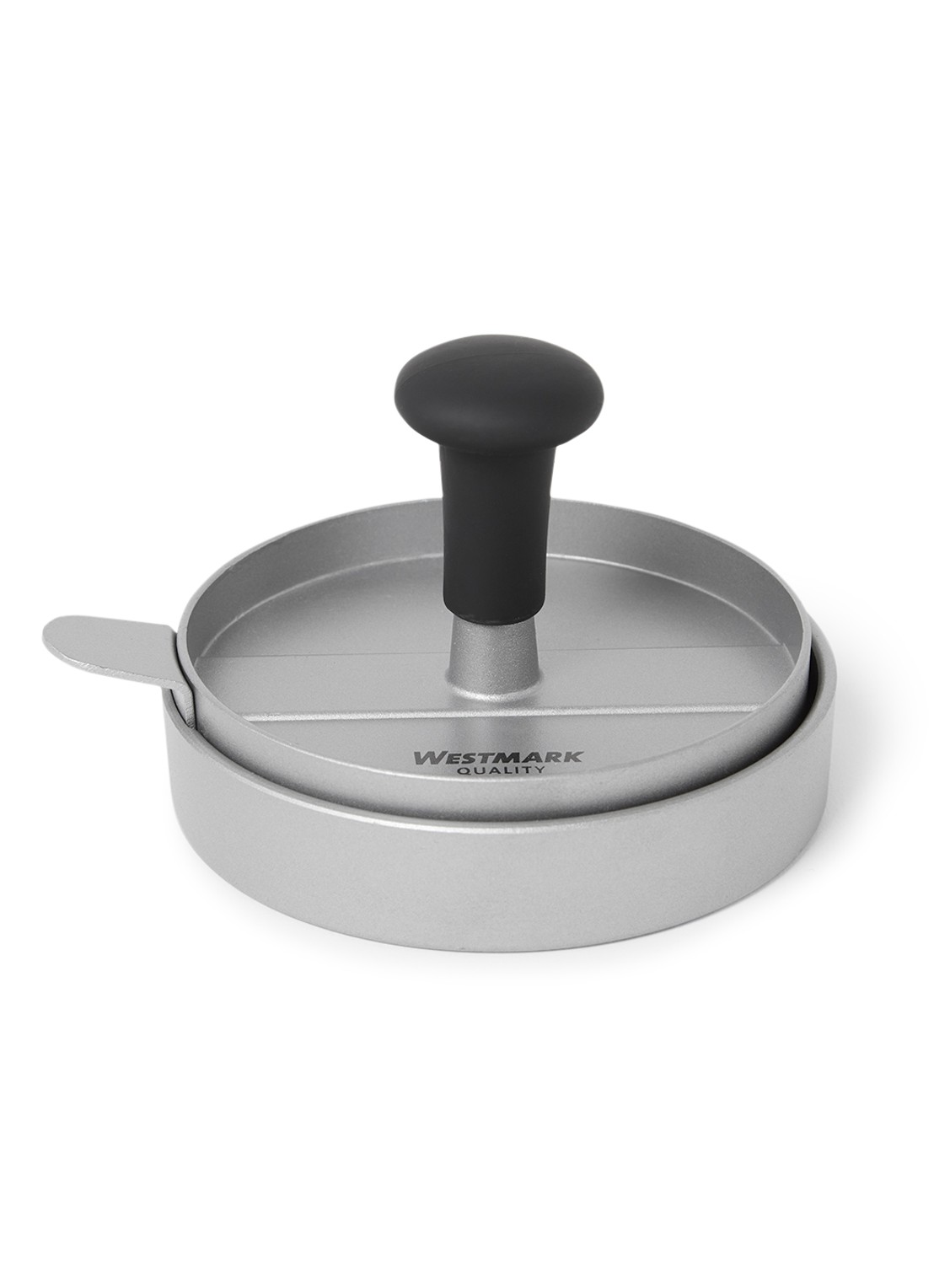 Westmark Hamburgerpers 11 cm - voorkant zilver