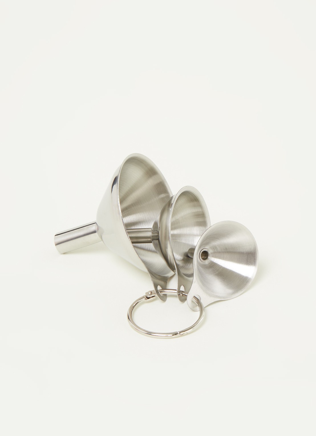 Westmark Mini trechter set van 3  - voorkant 3 zilver