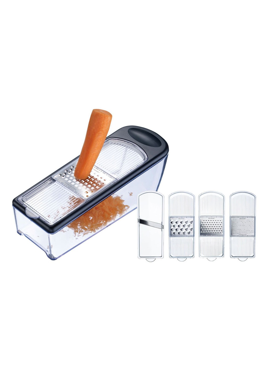 Westmark Multi-functionele rasp 4-delig - voorkant 2 wit