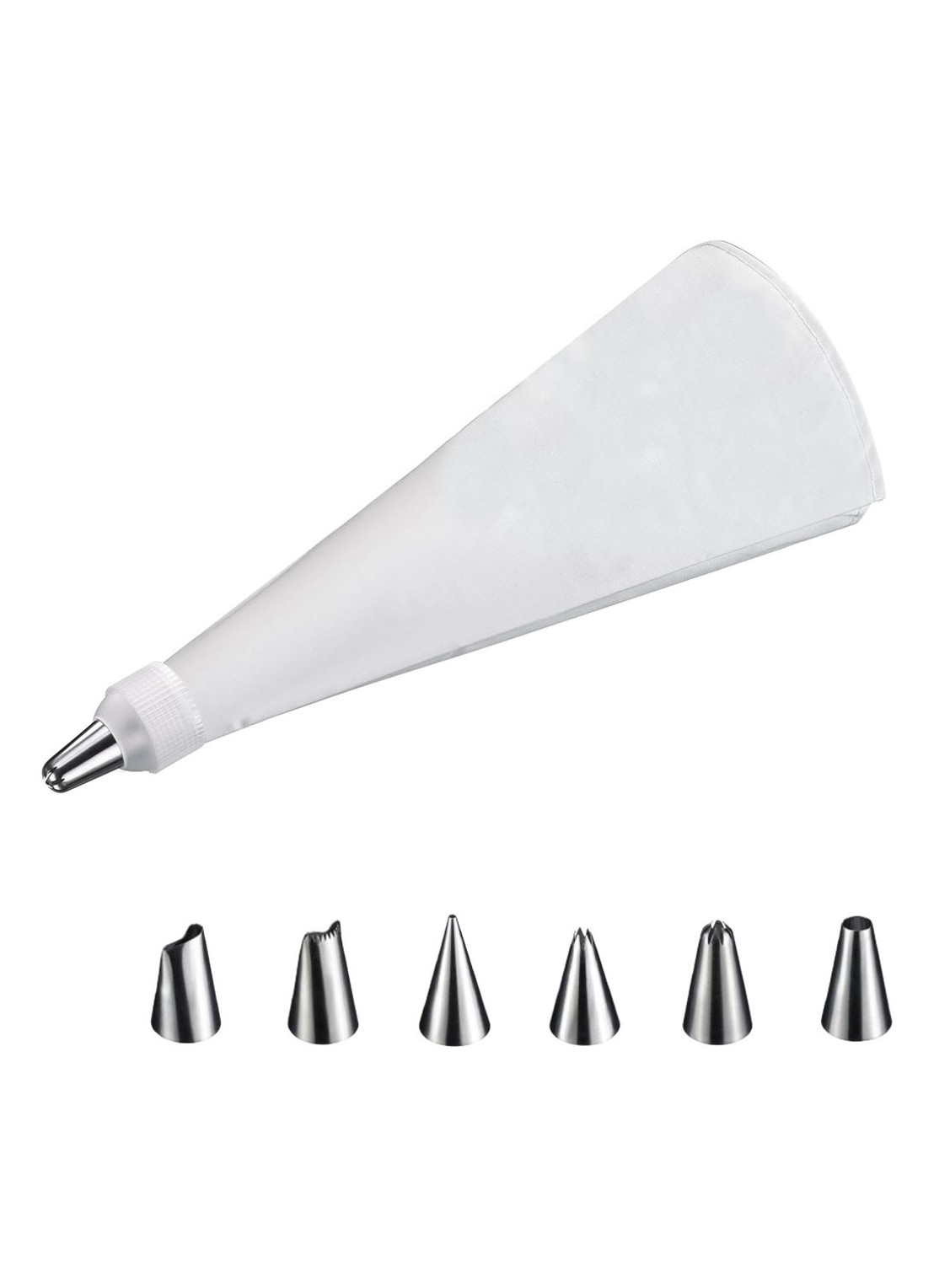 Westmark Spuitzakken met monden 6-delig - detail wit