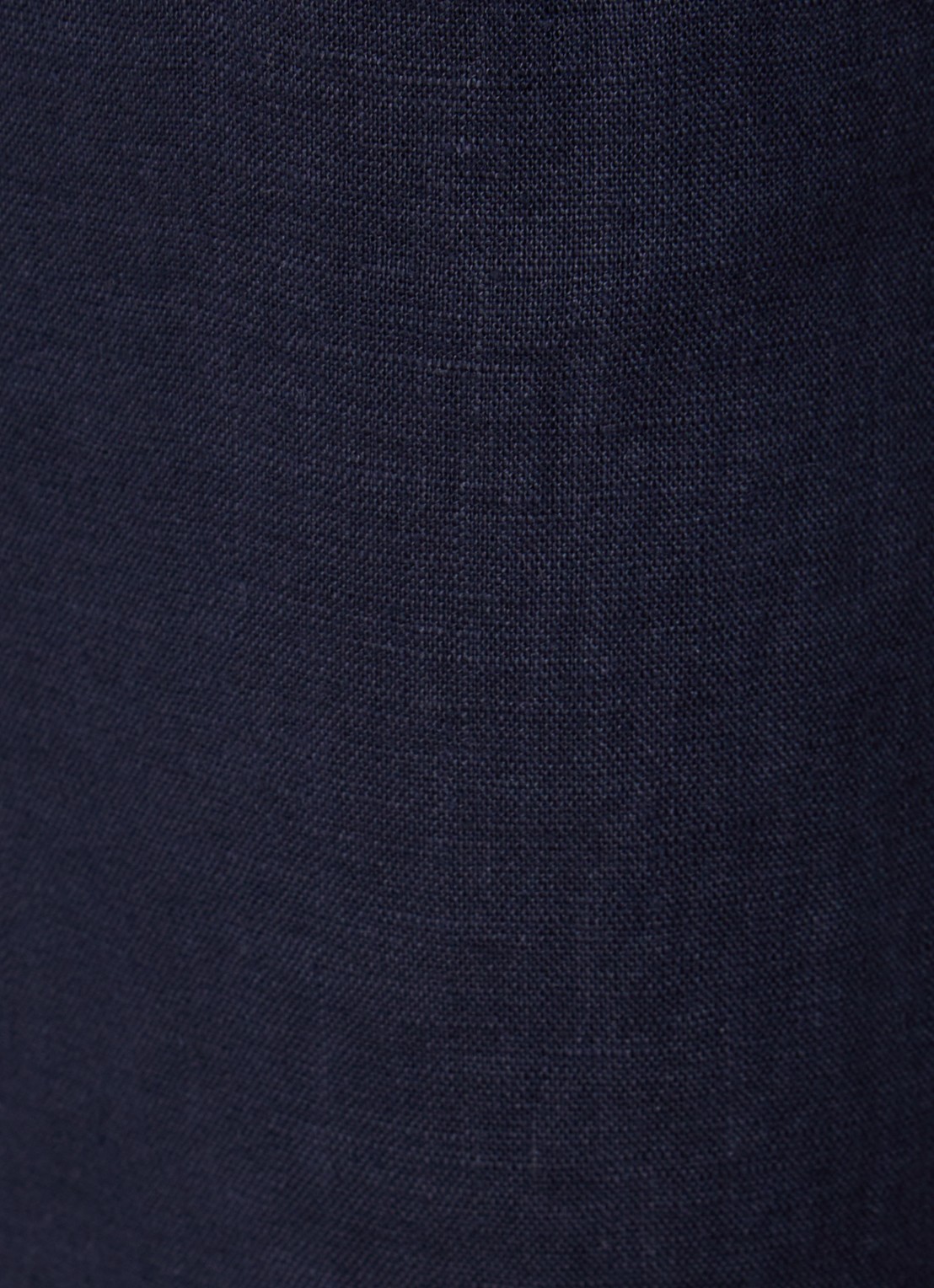 Whistles Barrel high waist cropped tapered fit broek van linnen - detail 3 indigo
