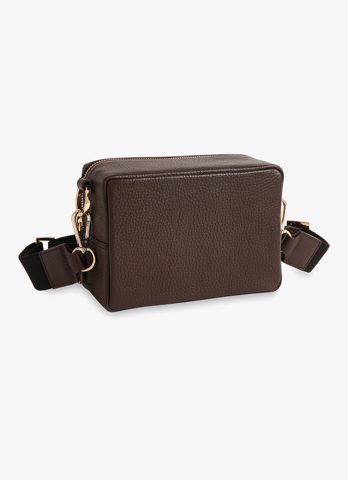 Whistles Bibi crossbodytas van leer  - voorkant bruin