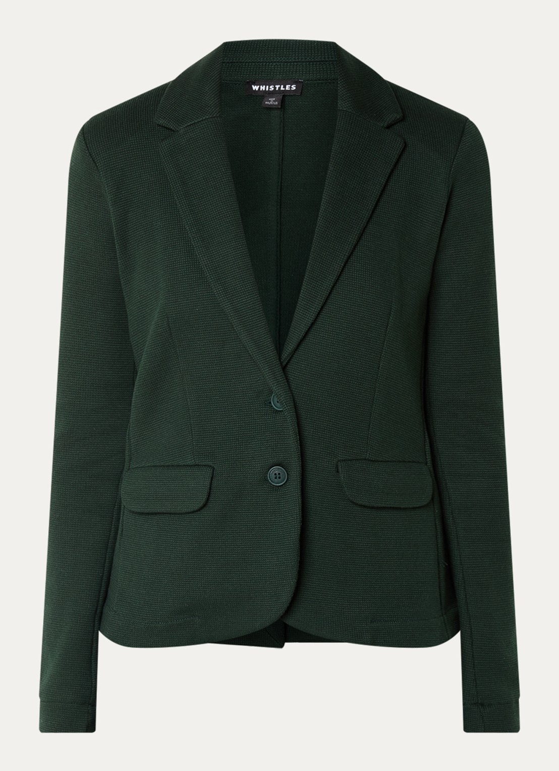 Whistles Blazer met klepzakken - voorkant 3 donkergroen