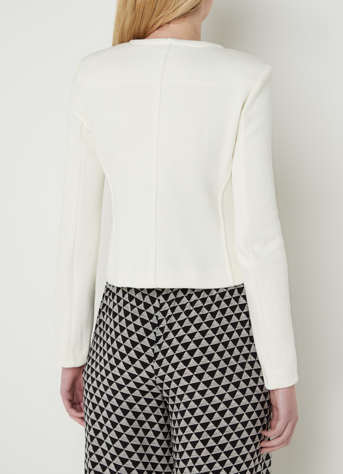 Whistles Blazer met paspelzakken en stretch - achterkant gebroken wit
