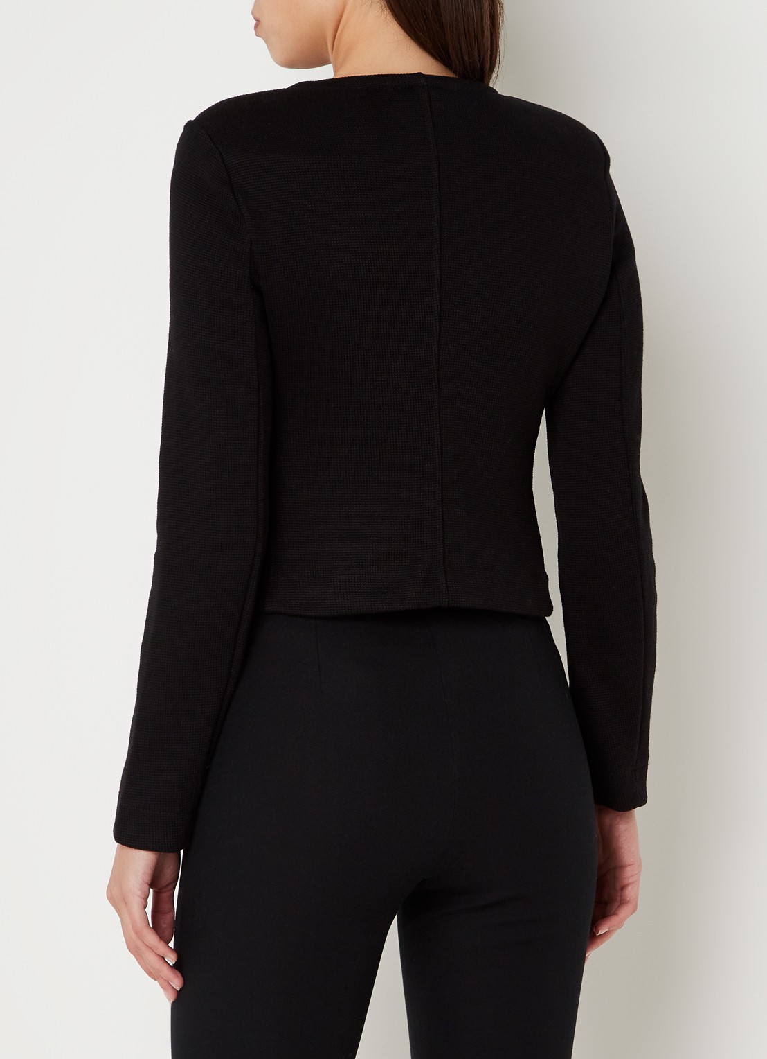 Whistles Blazer van jersey met structuur - achterkant zwart