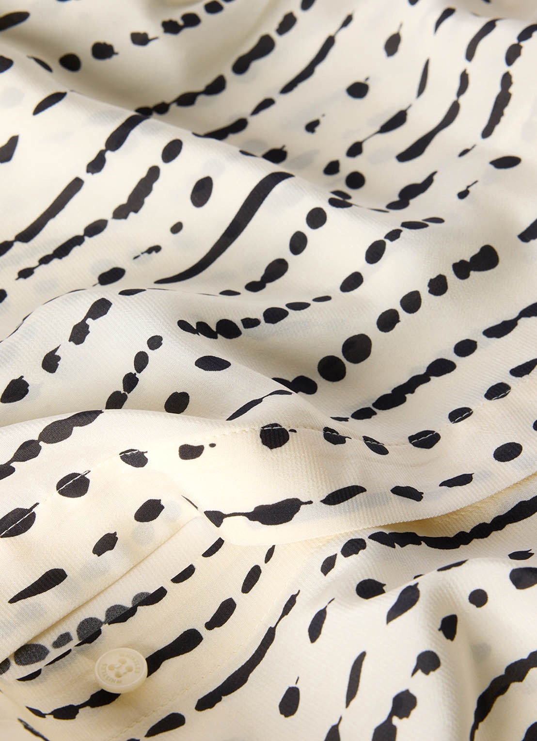 Whistles Blouse met stippenprint - detail 2 ivoor
