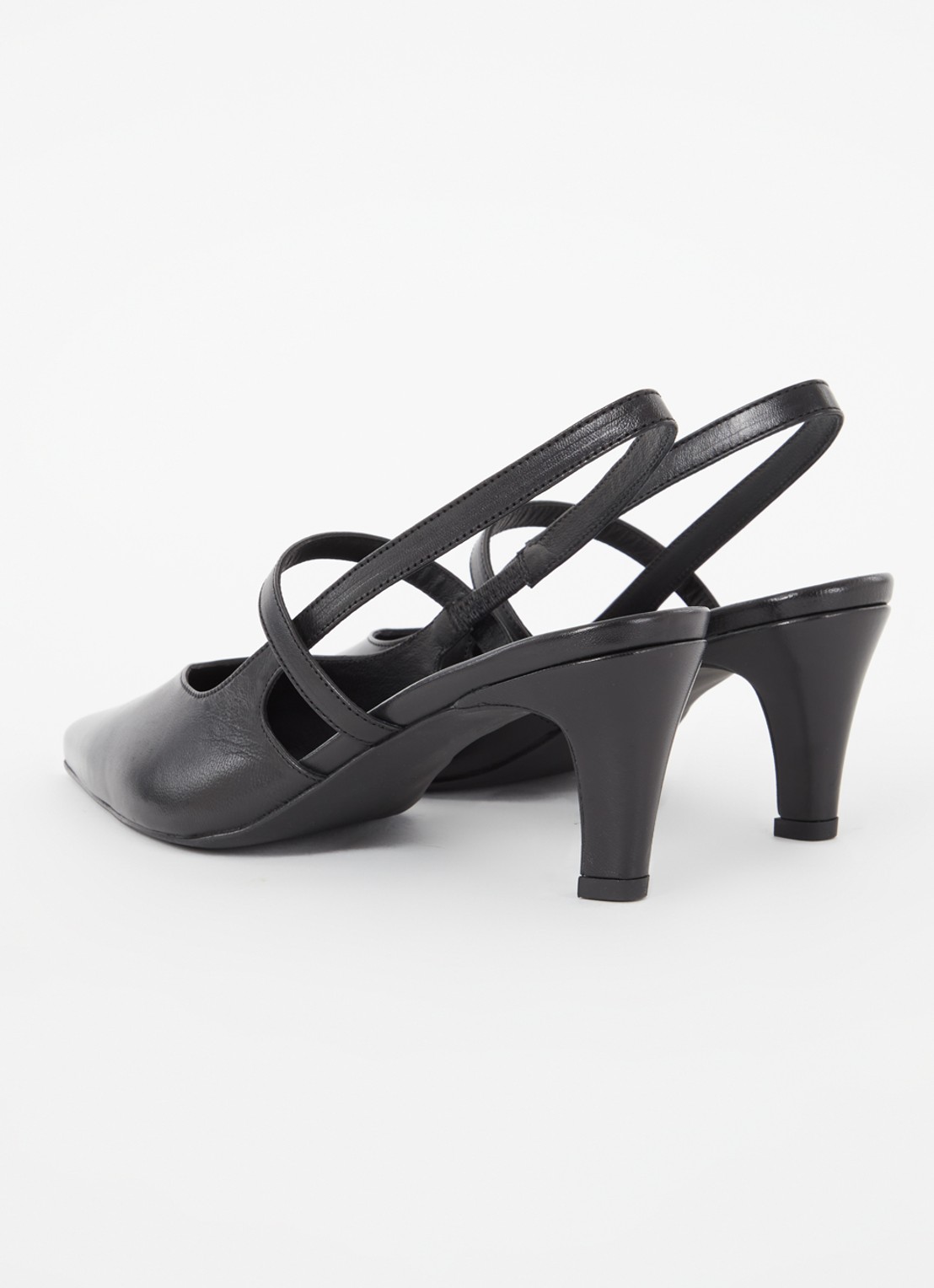 Whistles Cecily slingback van leer - achterkant zwart