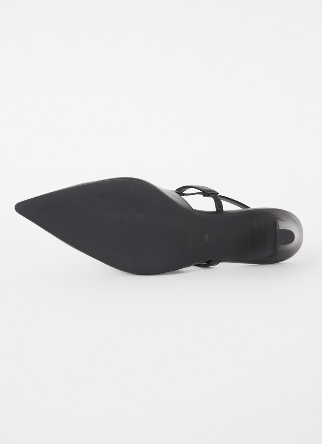 Whistles Cecily slingback van leer - detail 5 zwart