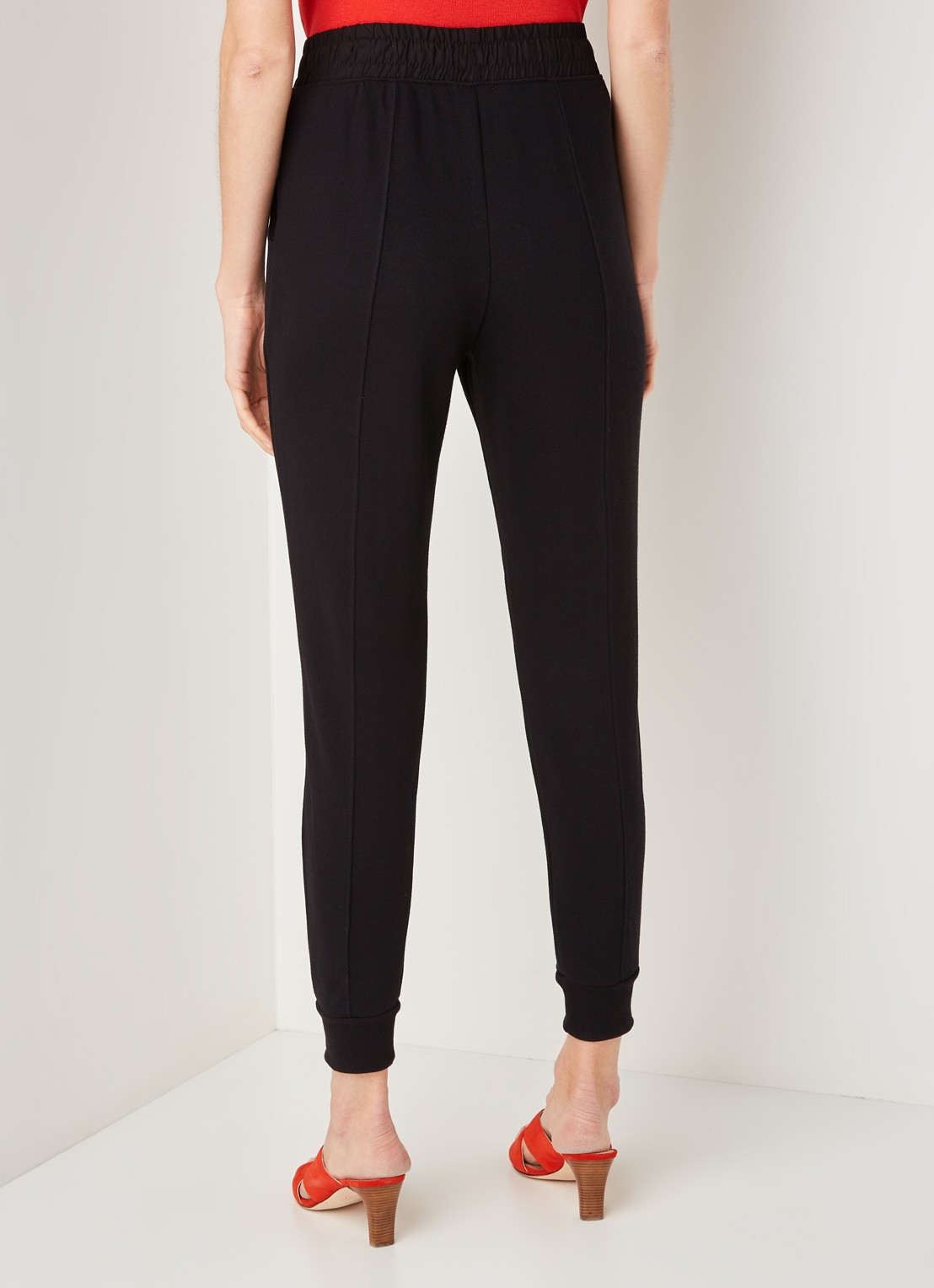 Whistles Easy Jersey skinny fit joggingbroek - achterkant 2 zwart