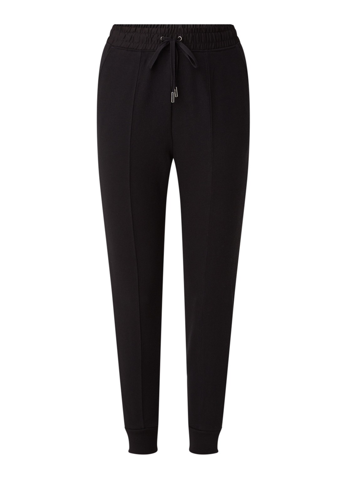 Whistles Easy Jersey skinny fit joggingbroek - voorkant 3 zwart