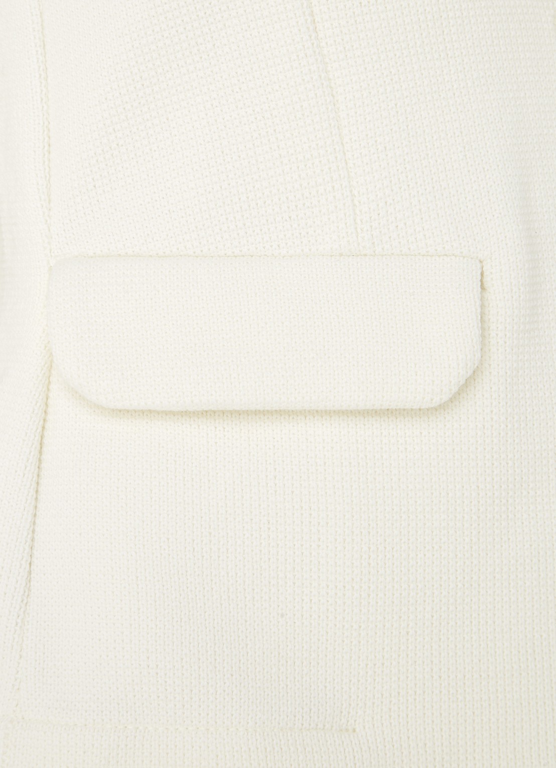 Whistles Fijngebreide blazer met klepzakken - detail 4 gebroken wit