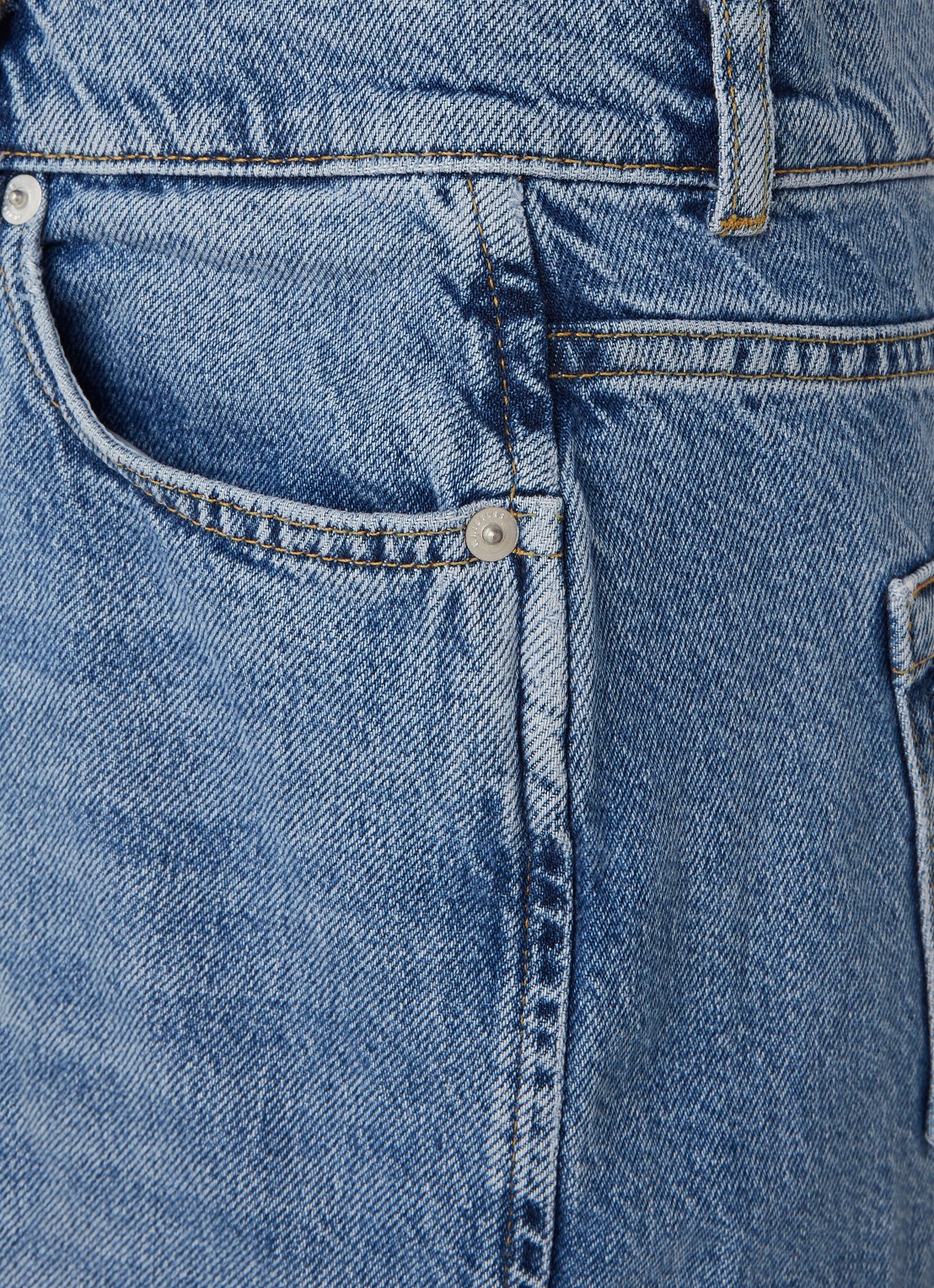 Whistles High waist cropped tapered jeans - detail indigo