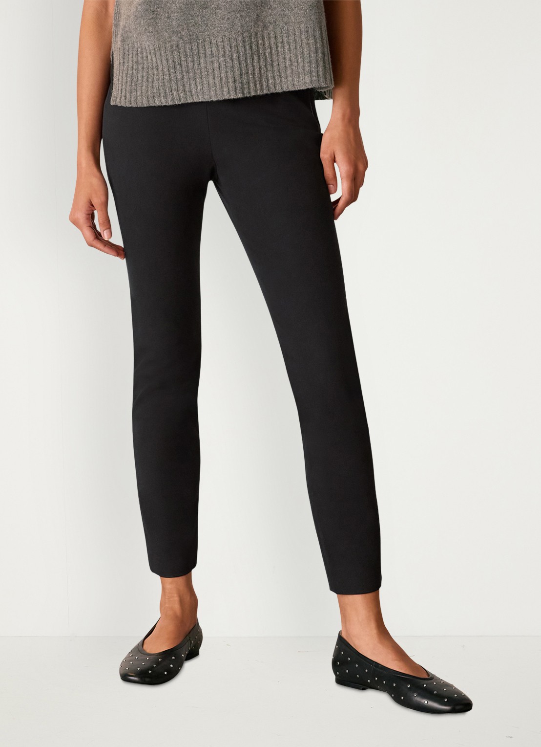 Whistles High waist skinny fit broek met stretch - detail 2 zwart