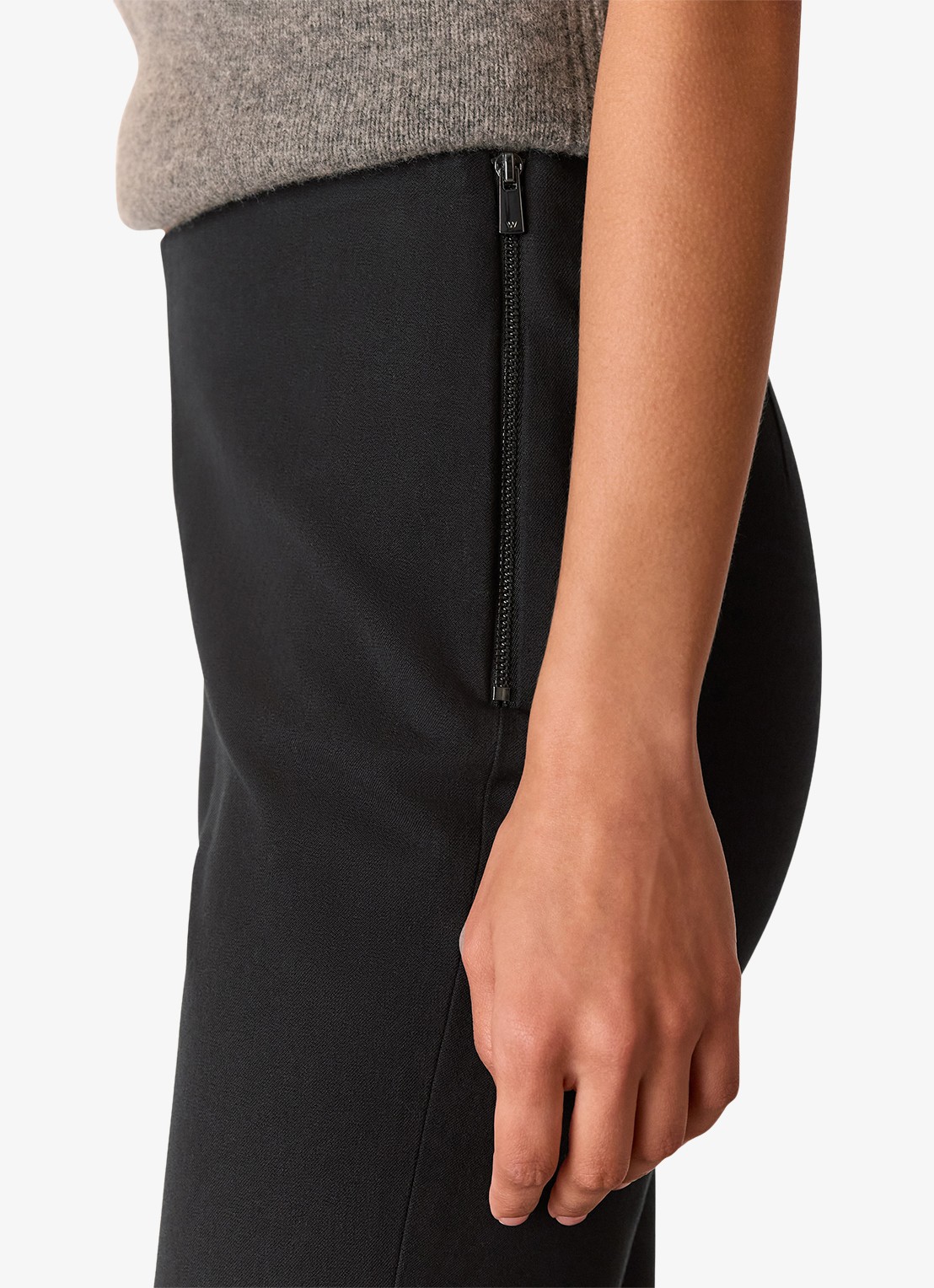 Whistles High waist skinny fit broek met stretch - detail 3 zwart