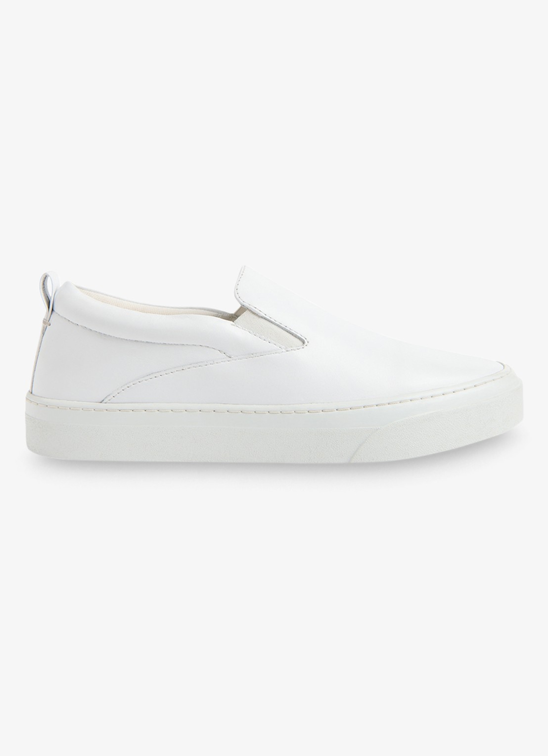 Whistles Kinsley sneaker van schapenleer - voorkant 3 wit
