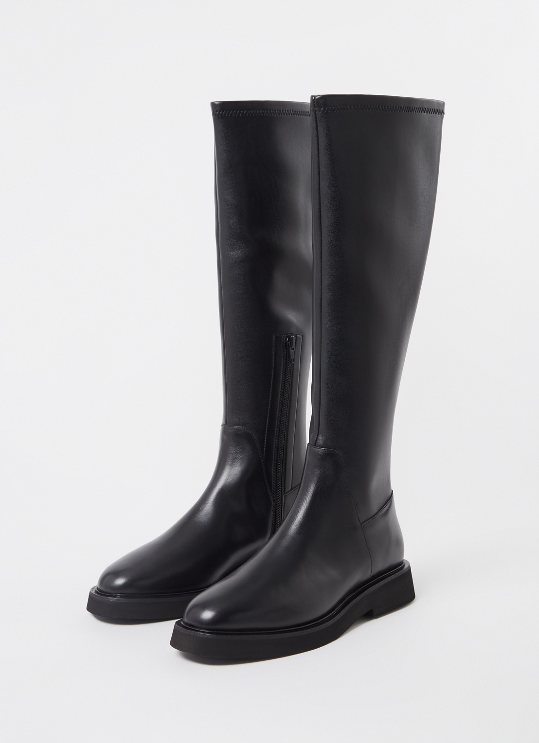 Whistles Laars van leer  - detail 6 zwart