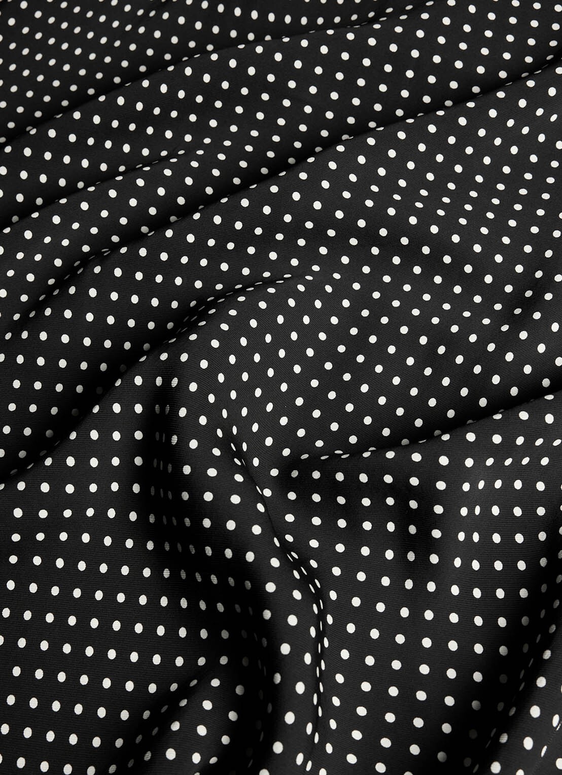 Whistles Midi A-lijn rok met stippenprint - detail 5 zwart