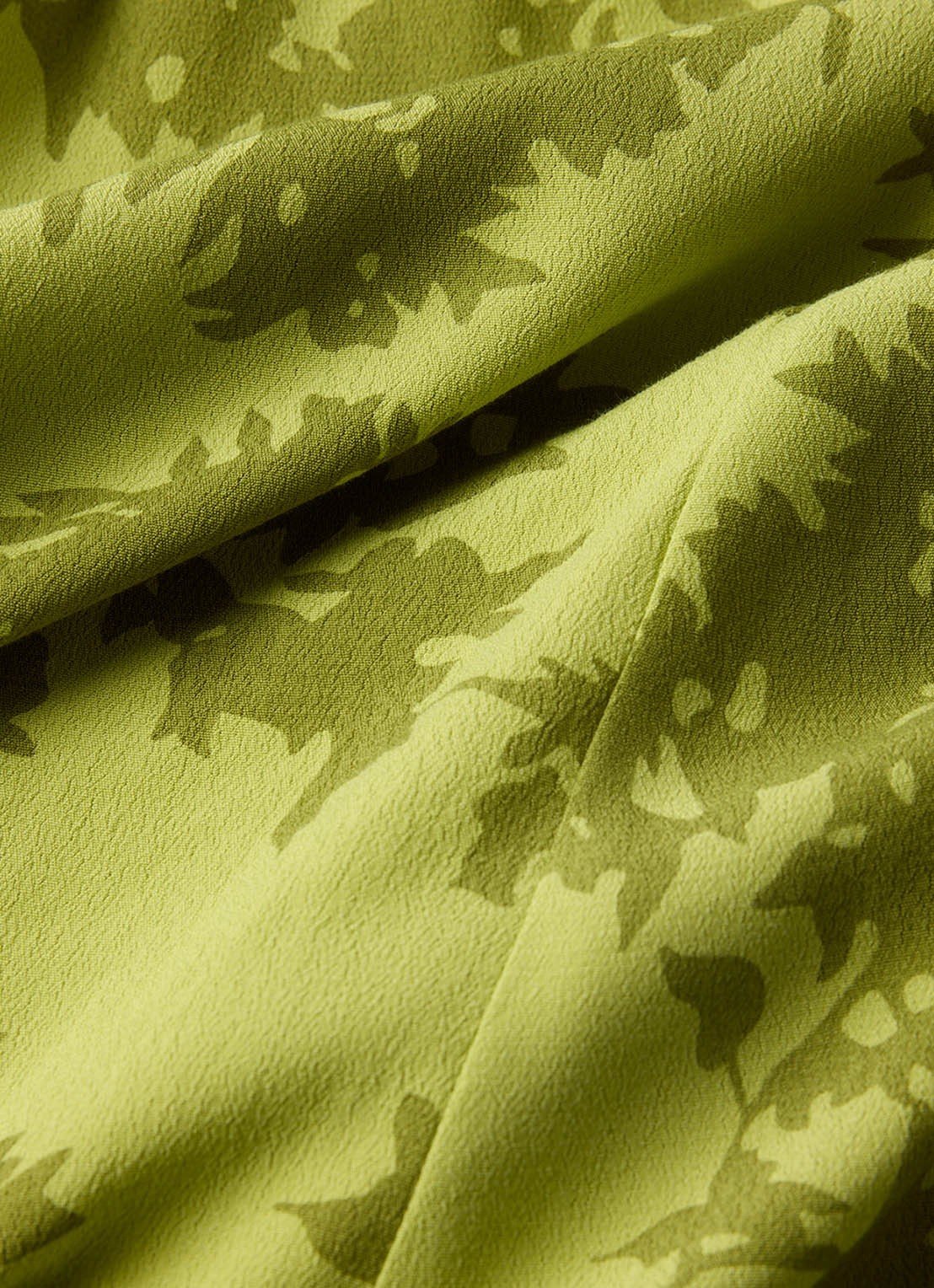 Whistles Midi jurk met print en plooien - detail 3 groen