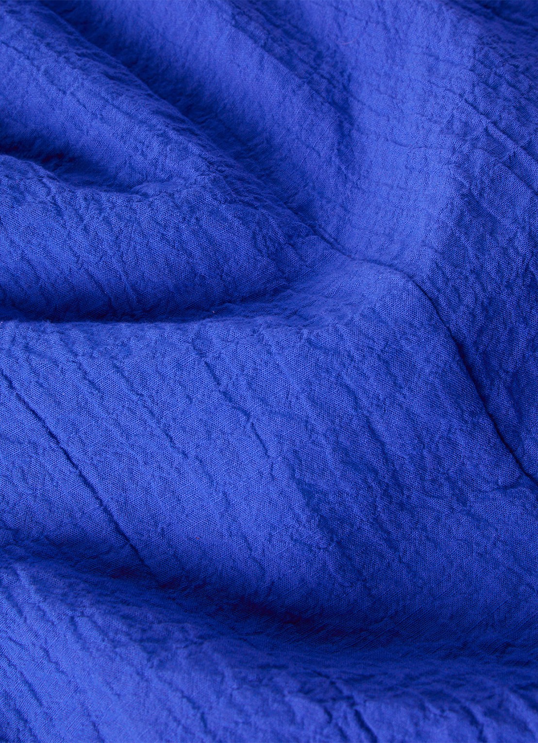 Whistles Midi jurk met V-hals en structuur - detail 3 blauw