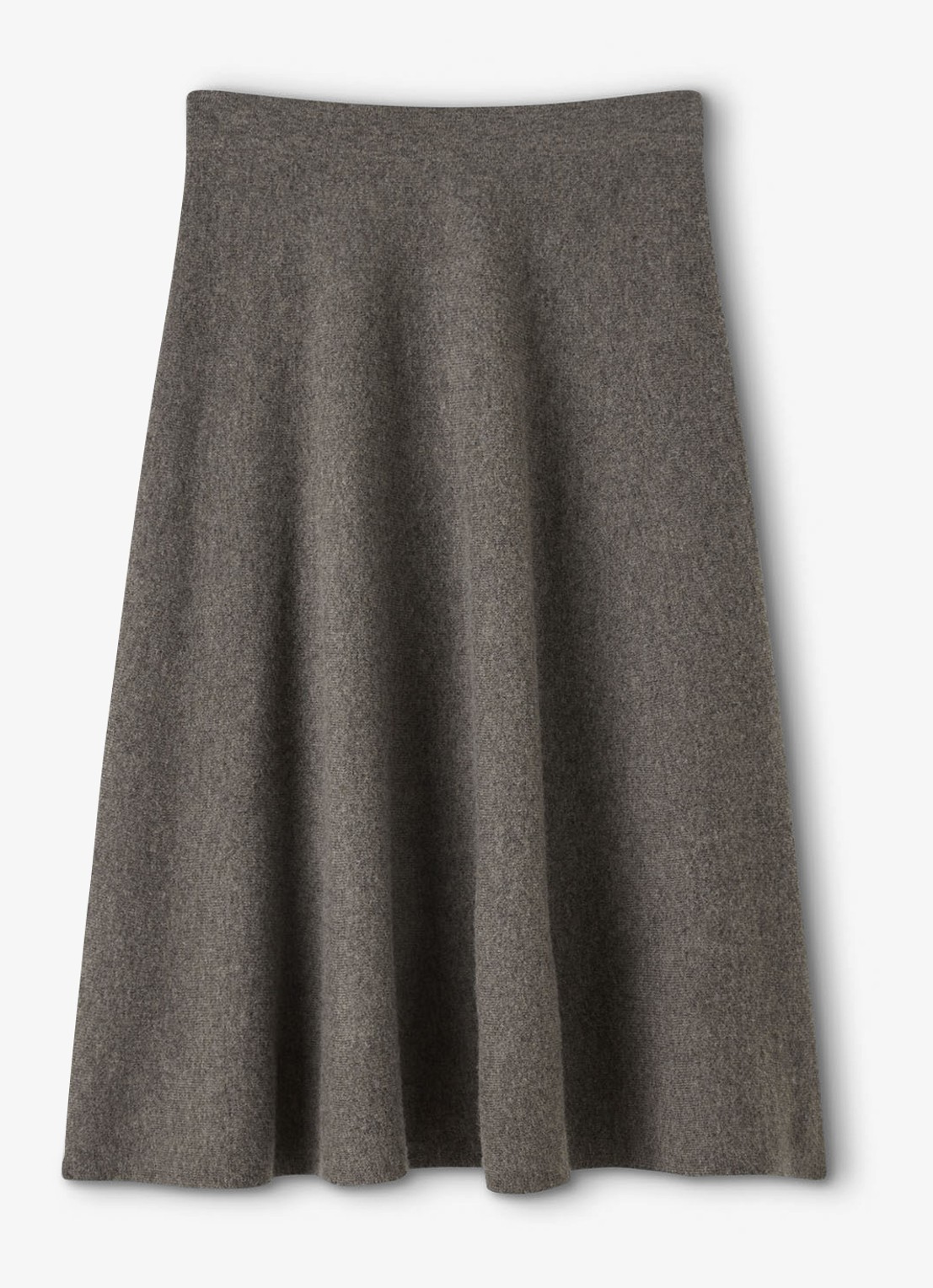 Whistles Midi rok van wol - voorkant 5 taupe