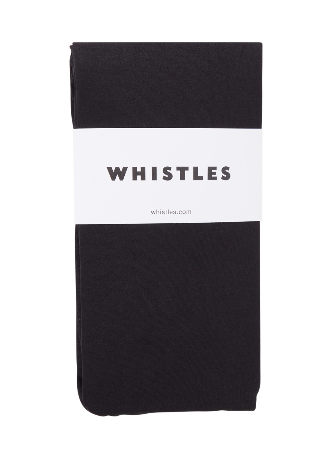 Whistles Panty in 90 denier black - voorkant zwart