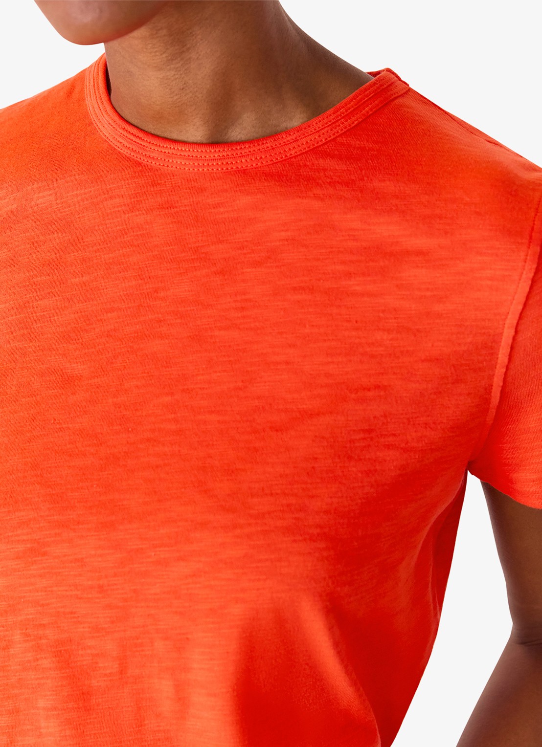 Whistles Posie T-shirt met stretch - detail 2 steenrood