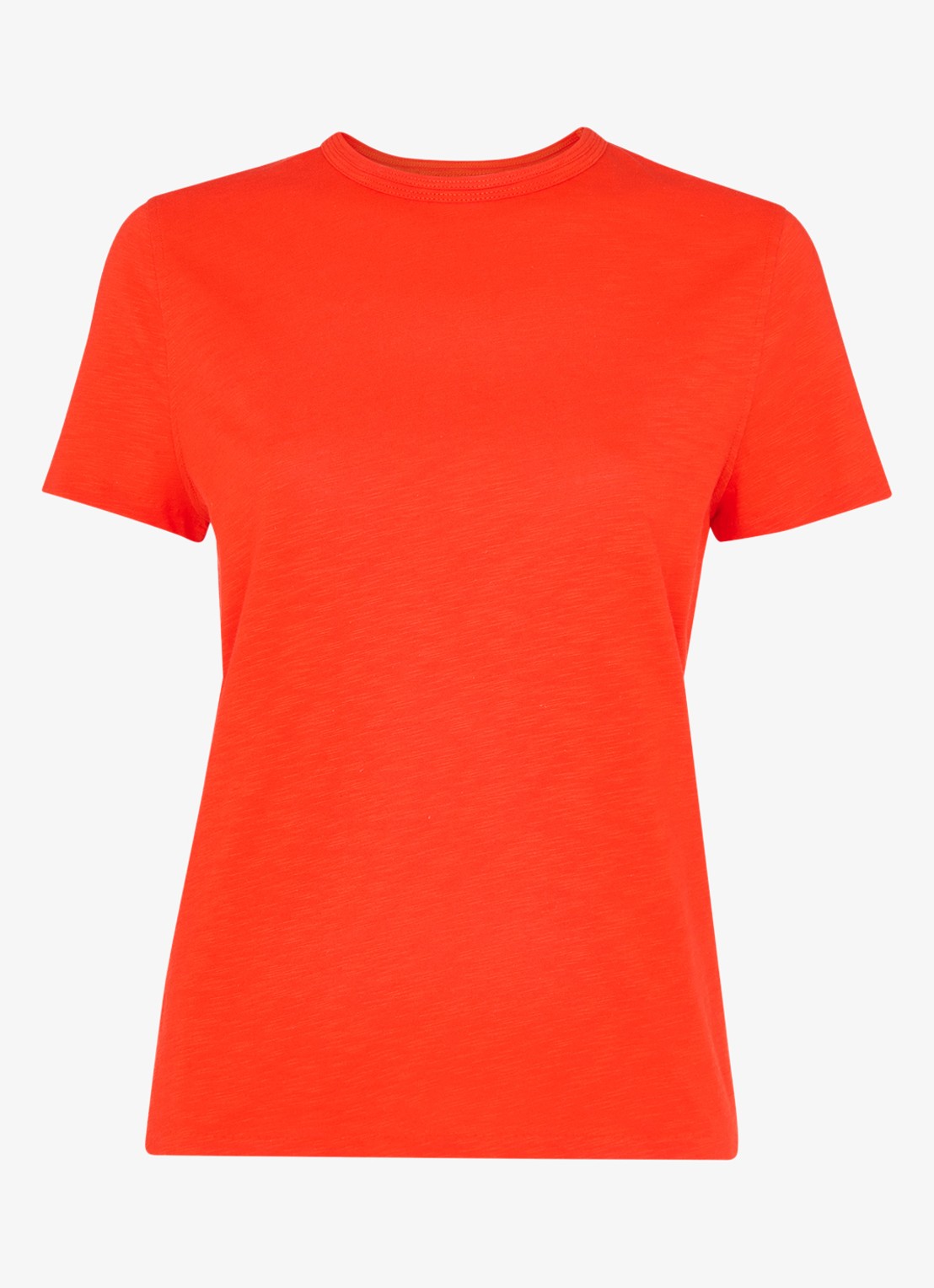 Whistles Posie T-shirt met stretch - voorkant 4 steenrood