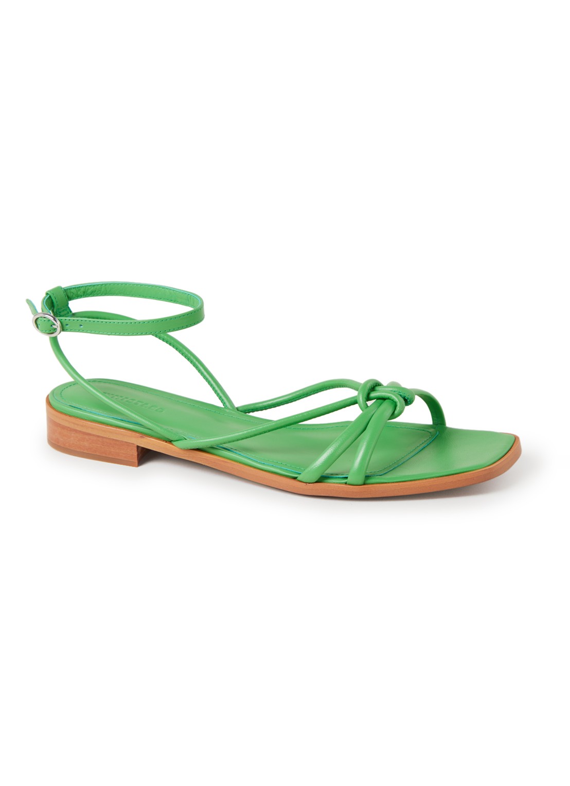 Whistles Roya sandaal van leer - voorkant 4 groen